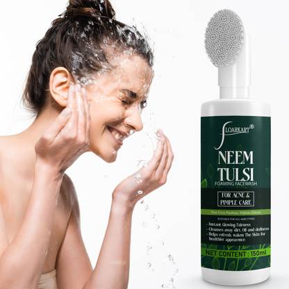 Floarkart Neem Tulsi For Men & Women__ Skin Radiance Formul, Removes Tanning & Pollution Face Wash