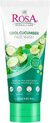 ROSA Cucumber Face wash with For Dry Skin I Detoxifing & Control Pimple I Face Wash