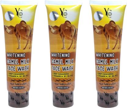 YC WHITENING Camel Milk  100ml (Pack of 3) Face Wash