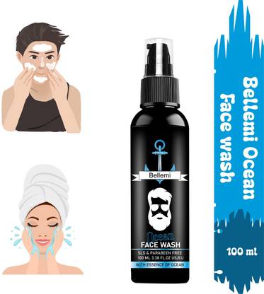 bellemi Ocean for Men, Fights Acne & Pimple, Brighten Skin, All Skin Types  Face Wash