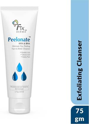 Fixderma Peelonate AHA & BHA Face Cleanser for Oily Skin, AHA BHA Exfoliating  Face Wash