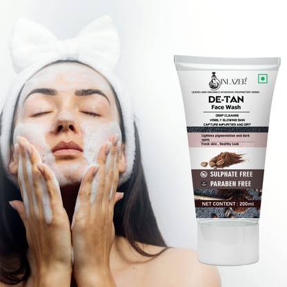 inlazer De Tan Facewash For Men & Women Skin Rejuvenating ` For Acne & Pimple Free Skin Face Wash