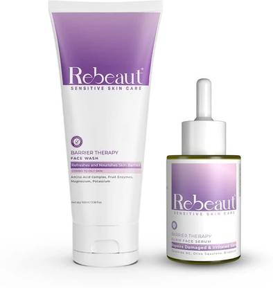 Rebeaut t Unisex Skin Care Combo- Barrier Facewash 100ml + Barrier Face Serum 30ml Face Wash
