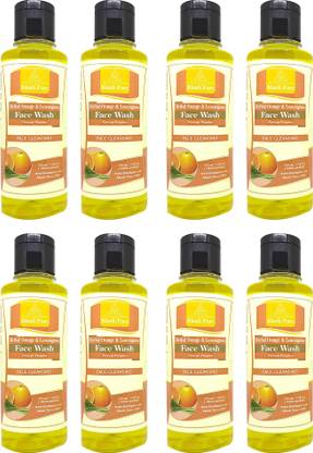 Khadi Pure Gramodyog Herbal Orange & Lemongrass  (Pack Of 8) (1680Ml) Face Wash