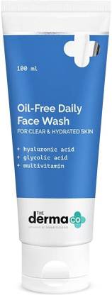 The Derma Co Oil-Free Daily  With Hyaluronic Acid, Glycolic Acid & Multivitamins Face Wash