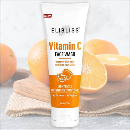 ELIBLISS Vitamin C for Oil Control, Skin Brightening & Cleansing Face Wash  (75 ml)