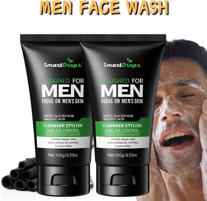 smartdrops Facewash For Daily Skincare Routine For Men | Deep Cleanses Face Wash