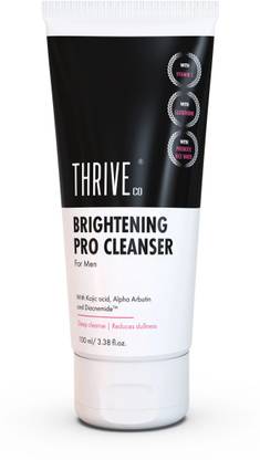 ThriveCo BRIGHTENING PRO CLEANSER For Men with Kojic Acid &, Glutathione | All Skin Types Face Wash