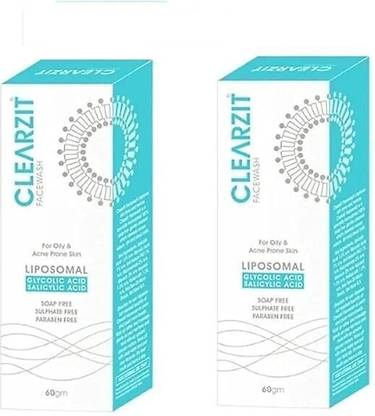 CLEARZIT face wash Sulphate free, paraben free ( pack of 2 ) Face Wash
