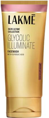 Lakmé Glycolic Illuminate Facewash with Glycolic Acid for Gentle Exfoliation & Illuminated Skin 50g Face Wash