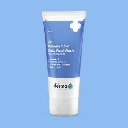 The Derma Co 2% Vitamin C Gel Daily  with Vitamin C, Rosehip & Orange Peel Extract for Glowing Skin Face Wash