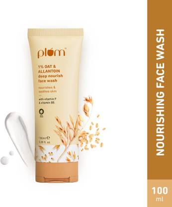 Plum 1% Oat & Allantoin Deep Nourish Cleanser | Soothing, Gentle & Non-Drying Face Wash