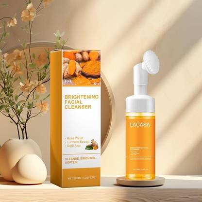 LACASA BEAUTY CARE Facial Cleanser Acidity Foaming Cleanser Refreshing Glow  With Natural Moisturizing  For Men Women Deep Cleansing Pores 100ml Facial Cups for Face Refreshing Face Wash