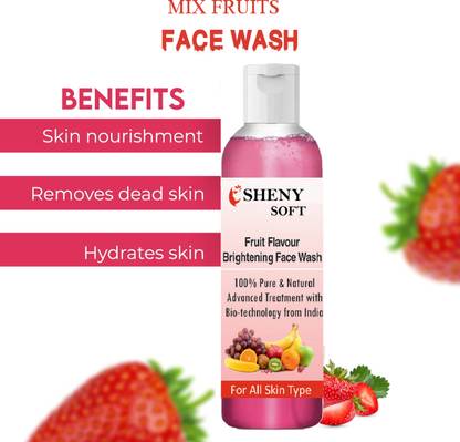 sheny soft best face wash for girls Mix Fruit Deep Nourishment & Hydration  Face Wash