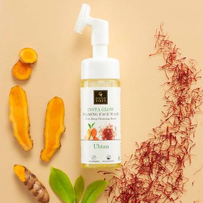 GOOD VIBES Ubtan Insta Glow Foaming  150g Face Wash