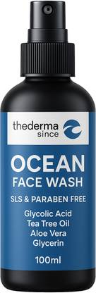 The Derma Since Ocean , SLS & Paraben Free, with Glycolic Acid, Tea Tree Oil, Aloe Vera, Glycerin UV Protection Face Wash