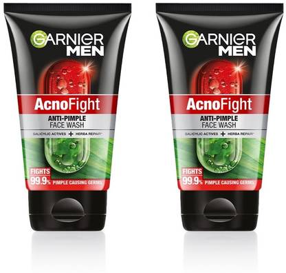 Garnier Men Acno Fight Anti Pimple, with Salicylic Acid and Herba Repair Face Wash