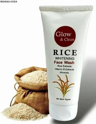 INDIANA HUDA Whitening  by Glow & Clean – Rice Water 100 ml Face Wash