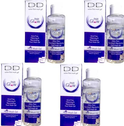 DOOMSDAY PARI GLOW FACE WASH ACNE FREE ,CLEANSING GIVE GLOWING REFERSHING HEALTHY SKIN PACK OF 100g x 4 Face Wash