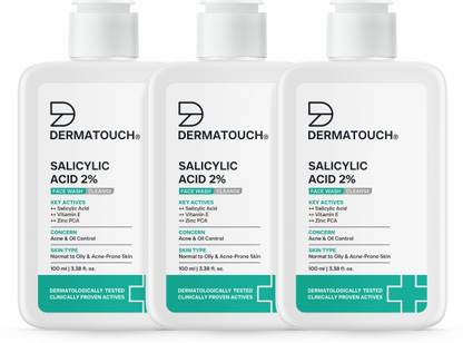 Dermatouch Salicylic Acid 2%  | For Acne & Oil Control | Suitable to All Skin Types | For both Men & Women Face Wash