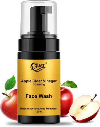 QUAT Apple Cider Vinegar For Pimples, Whitening, Dry & Oily Skin Foaming  Face Wash