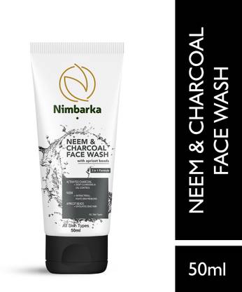 NIMBARKA Neem Charcoal , Deep Cleansing, Anti-Bacerial & Oil Control, For Men & Women Face Wash
