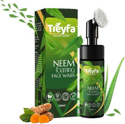 TREYFA Neem foaming face wash for deep exfoliation, dirt removal and nourishment , Anti aging , Anti acne face Face Wash