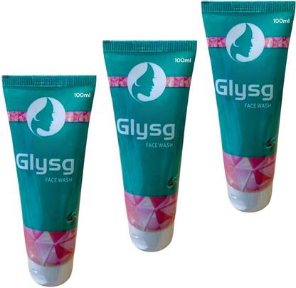 FLORENTHA GLYSG FACEWASH HELP TO CLEANSE DIRT & IMPURITIES GIVE REFRESHING GLOWING SOFT SKIN PACK OF-100ml x 3 Face Wash