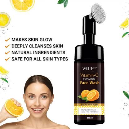 white bon Skin Brightning Vitamin C Foaming Face Wash