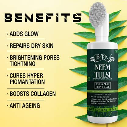 IBFEN Neem Tulsi  For Oil Control ` Glowing Clear Skin Tone, Removes Tan Face Wash