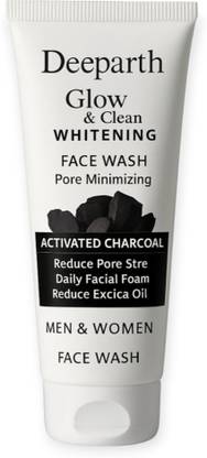 Deeparth Activated Charcoal Anti-Pollution for Deep Pore Cleaning, 200ml | Removes Dirt & Impurities | Suitable for Acne Prone Skin | CFW019 Face Wash