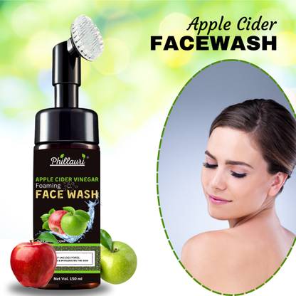 Phillauri Apple Cider Vinegar Foaming Clarifying Skin - All Skin Types Face Wash
