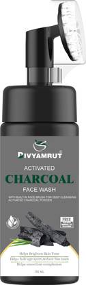 DIVYAMRUT Activated Charcoal Skin Purifying+Deep Detox Face Face Wash