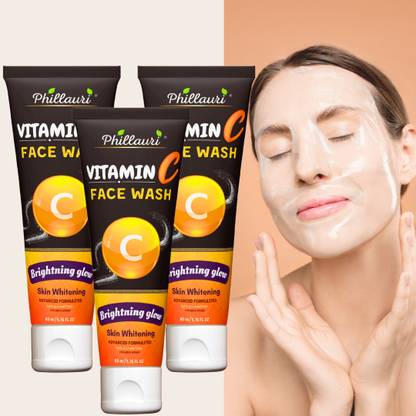 Phillauri Vitamin C Face wash For Removes dirt and oil(pack of 3) Face Wash