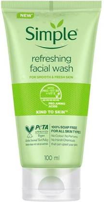Simple Refreshing Soap Free  Face Wash