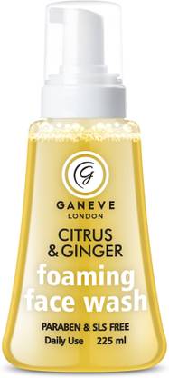 Ganeve London Citrus & Ginger Foamimg  For All Skin Paraben & SLS Free Face Wash