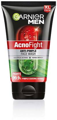 Garnier Men Acno Fight Anti Pimple, with Salicylic Acid and Herba Repair Face Wash