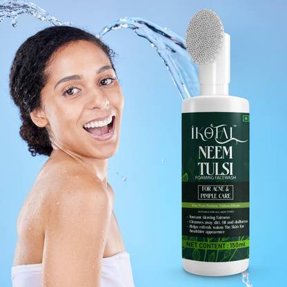 IKOTAL Neem Tulsi For Men & Women For Acne & Brighter Skin``` Restores Natural Glow Face Wash