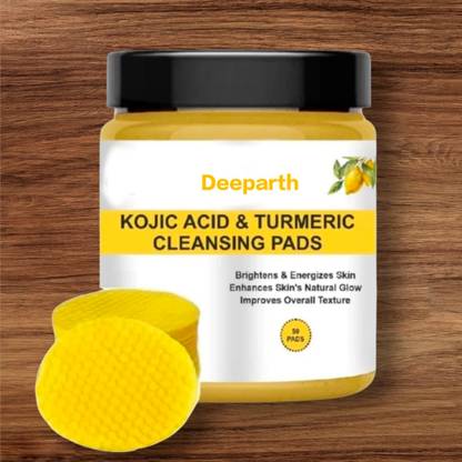 Deeparth Turmeric Kojic Acid Cleansing Pads Control Oil And Make Skin Glow Face Wash