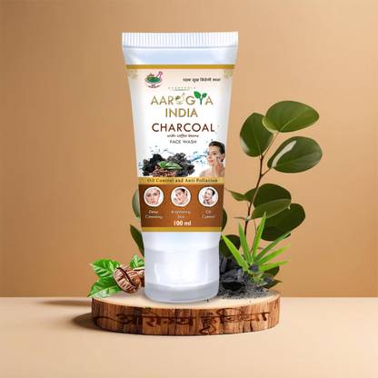 Aarogya India Bright Miracle Detox Charcoal Purifying & Deep Detox Activated Charcoal  | Magic Activated Bamboo Charcoal  | For Men and Women Face Wash