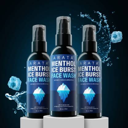 ARATA Menthol Ice Burst with 1% Salicylic Acid | Fights Pimples & Acne| All Skin Types Face wash Face Wash  (300 ml)