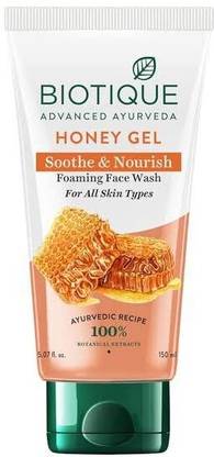 BIOTIQUE Honey Gel Soothe & Nourish Foaming 150ml Face Wash