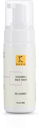 Kavie Vitamin E Face wash With Vitamin C And D-Panthenol | Vitamin E 1% | All Skin types | Sensitive Skin |Skin Repair | Reduce Hyperpigmentation | Skin Hydration |Foam Face Wash