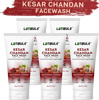 Latibule Kesar Facewash For Skin Brightening & Lightening , Pimple Removing , Anti-Acne facewash Face Wash