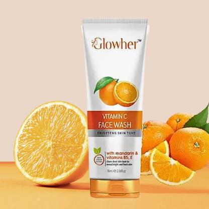 BLUST&FAMME Faceee glowingg and whiteningg vitaminnc facewashh 1pack Face Wash