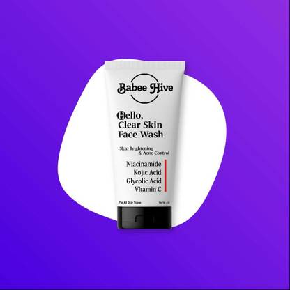 Babeehive HELLO CLEASING FACE WASH NIACINAMIDE AND SKIN BRIHTNING FACE WASH 100 ML Y7710 Face Wash