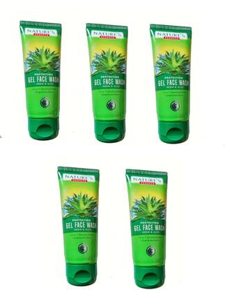 Nature's Neem & Aloevera , 65 ml each (Pack of 5) Face Wash