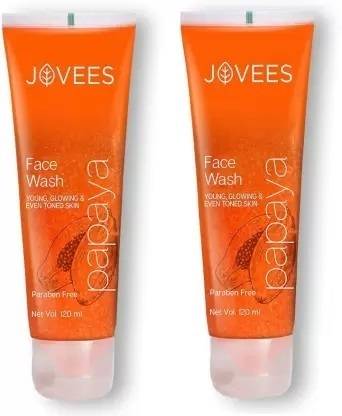 JOVEES Papaya Perfect Even Toned Skin  (240 ml) PACK OF 2 Face Wash