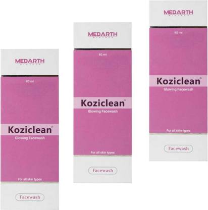 DOOMSDAY MEDARTH KOZICLEAN FACEWASH FOR ACNE CONTROL GLOWING SKIN PACK OF-60ml x 3 Face Wash