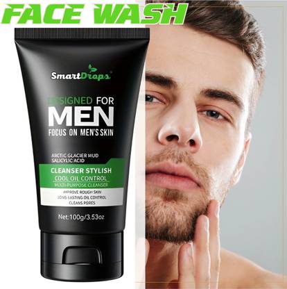 smartdrops Men Facewash For Skincare Essentials & Deep Cleansing | For All Skin Types  Face Wash